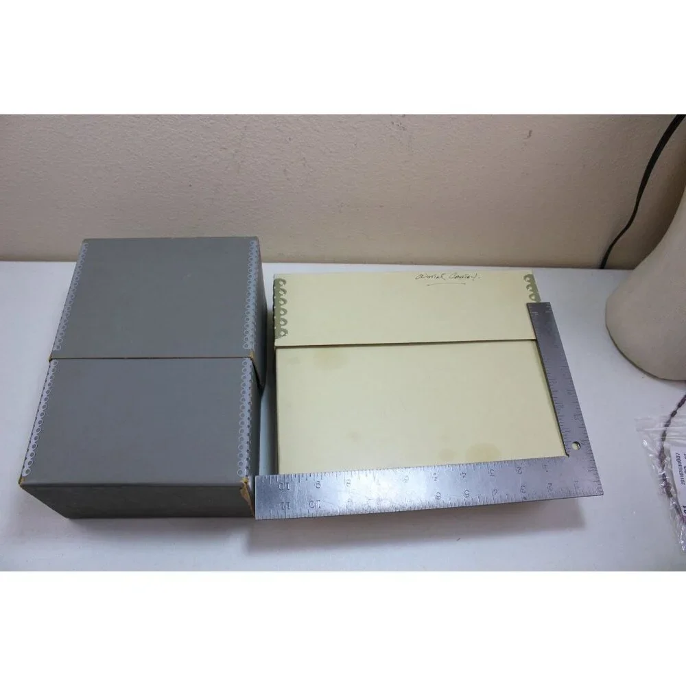 3 Organizer Boxes Magazine Paper Archive Vintage Folder 93216